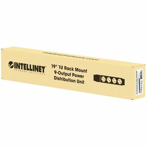 Intellinet PDU - CEE 7/7 (SCHUKO) - 9 x Schuko - 16 A - 230 V AC Input - Overload Protection, Double Pole - 1U - 2 m Cord 