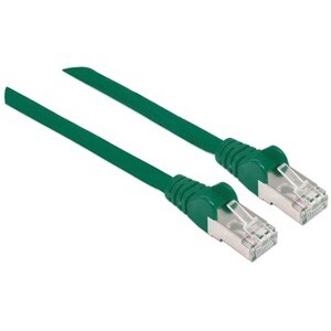 Network Patch Cable, Cat6, 1m, Green, Copper, S/FTP, LSOH / LSZH, PVC, RJ45, Gold Plated Contacts, Snagless, Booted, Lifet