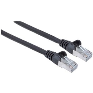 Network Patch Cable, Cat6, 2m, Black, Copper, S/FTP, LSOH / LSZH, PVC, RJ45, Gold Plated Contacts, Snagless, Booted, Lifet