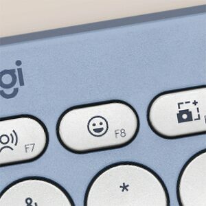 Logitech Pebble Keys 2 K380s 键盘 - 袖珍的 - 无线 连接 - USB 接口 - 英文（美国） - QWERTY 布局 - 蓝 - Bluetooth/RF - 10 m - 2.40 GHz - 台式机, 搜索