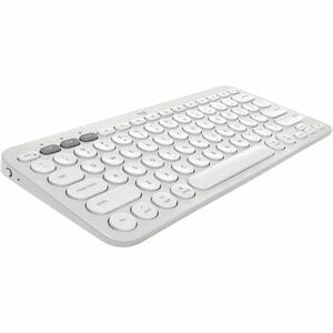 罗技PEBBLE KEYS 2 K390无线键盘 白色