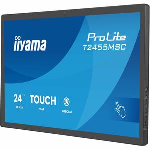 iiyama ProLite T2455MSC-B2 24 Zoll Klasse LCD-Touchscreen-Monitor - 16:9 Format - 5 ms Reaktionszeit - Webcam - 60,5 cm (2