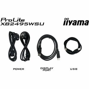 iiyama ProLite XB2495WSU-B1 24 Zoll Klasse WUXGA LED-Monitor - 16:10 Format - Mattschwarz - 61,2 cm (24,1 Zoll) Viewable -