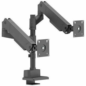 ORIGIN Desk Mount for Monitor, Display - Black - Height Adjustable - 2 Display(s) Supported - 17" (43.18 cm) to 35" (88.90