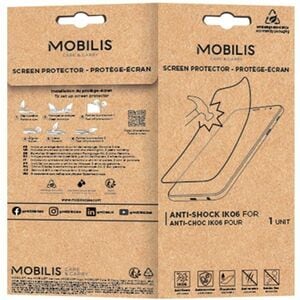 MOBILIS 5H Screen Protector for Zebra - Clear - 1 Unit - For AMOLED Mobile Computer - Anti-microbial - Anti-shock, Scratch