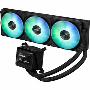 ASUS MAX Gaming LC 360 ARGB LCD all-in-one CPU liquid cooler with advanced cooling performance vivid 2.4 IPS screen pre-in