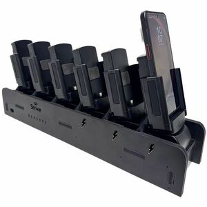 Strike 6-Port Multi-Charging Dock for Samsung Galaxy XCover7 Pro - Wired - Smartphone - 6 Slot - Charging Capability - USB