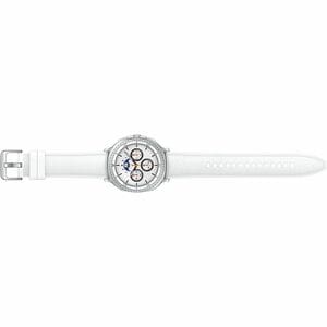 Samsung Galaxy Watch8 Classic SM-L505F Smart Watch - Rounded Square Case Shape - White Body Color - Stainless Steel Body M