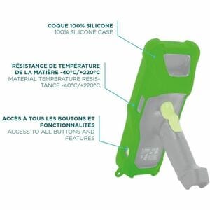 MOBILIS Protective Rugged Case for Zebra Mobile Computer - Safety Green - Shock Absorbing, Splash Resistant, Dust Resistan