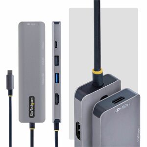 StarTech.com Adattatore USB-C a HDMI Multiport 140W PD, 4K 60Hz, Hub USB 10Gbps, Mini Dock Tipo-C per MacBook, Dell, Think