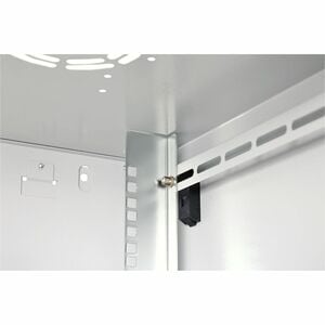 Digitus Dynamic-N 9U Wall Mountable Enclosed Cabinet Rack Cabinet for Networking, Server - Light Grey - Glass, Steel, Shee