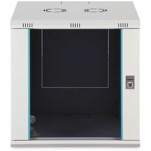 Digitus Dynamic-N 12U Wandmontierbar Geschlossener Schrank Rackschrank für Networking, Server - Hellgrau - Stahl, Glas, Bl