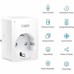Tapo P110 Mini Smart Wi-Fi Socket, Energy Monitoring (1 Pack)