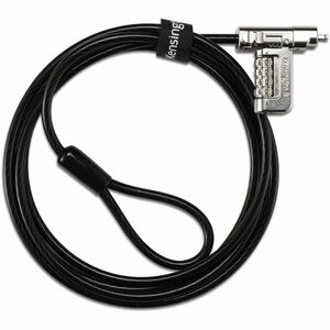 Kensington Universal Cable Lock For Notebook - 182.88 cm (72") Cable - Resettable - 4-digit - Combination Lock - Carbon St