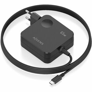 CARGADOR 65W PD3.0 1XUSB-C 1.5M NEGRO