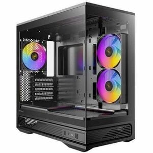 Boîtier d'ordinateur Antec Constellation - Noir - En verre trempé, Mesh, Acier, Plastique - 1 x 240mm, 1 x 120mm Fan(s) In
