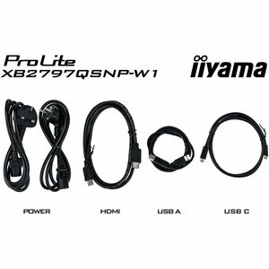 iiyama ProLite XB2797QSNP-W1 27 Zoll Klasse WQHD LED-Monitor - 16:9 Format - Matt-weiß - 68,6 cm (27 Zoll) Viewable - IPS-