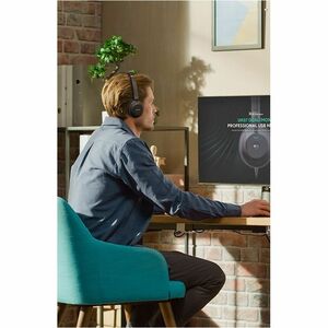 Yealink UH37 Wired Over-the-head, On-ear Mono Headset - Black - Microsoft Teams Certification - Monaural - Supra-aural - 3