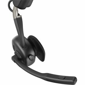 Shokz OpenMeet Wireless Open-ear, Over-the-head, On-ear, Over-the-ear Stereo Earset - Black - Binaural - Open - 2900 cm - 