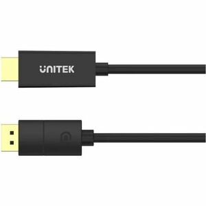 Unitek V1608A 1.80 m DisplayPort/HDMI A/V Cable - 1 - Cable for Audio/Video Device, TV - First End: 1 x DisplayPort 1.2 Di