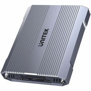 Unitek 2 Slot(s) Flash Drive/Flash Card Reader - USB Type C - 1 - 1.95 TB Flash Drive - 10 GB/s - microSD, CompactFlash, m