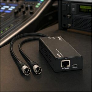 LINDY Audio-Decoder - Schwarz - Funktionen: Audio-Decoder - Netzwerk (RJ-45) - USB - Monitor, Audioverstärker, Mixer