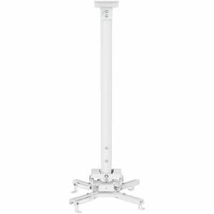 Neomounts CL25-550WH1 Ceiling Mount for Projector - White - Height Adjustable - 35 kg Load Capacity - Steel