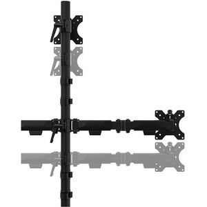 Neomounts NERO Height Adjustable Monitor Stand - 25.4 cm (10") to 81.3 cm (32") Screen Support - 15 kg Load Capacity - 87.