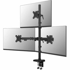 Neomounts NERO Mounting Arm for Monitor, Display - Black - Height Adjustable - 3 Display(s) Supported - 25.4 cm to 81.3 cm