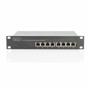 Digitus DN-95317 8 Ports Ethernet Switch - Gigabit Ethernet - 2 Layer Supported - 96 W Power Consumption - 90 W PoE Budget