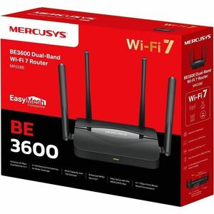 Mercusys MR25BE Wi-Fi 7 IEEE 802.11 a/b/g/n/ac/ax/be Ethernet Wireless Router - Dual Band - 2.40 GHz ISM Band - 5 GHz UNII