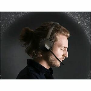 Yealink BH70 Wireless Over-the-head Mono Headset - Microsoft Teams Certification - Monaural - Supra-aural - 5000 cm - Blue
