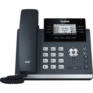 Yealink SIP-T42U IP Phone - Corded - Corded - Wall Mountable - Classic Gray - VoIP - 2 x Network (RJ-45) - PoE Ports