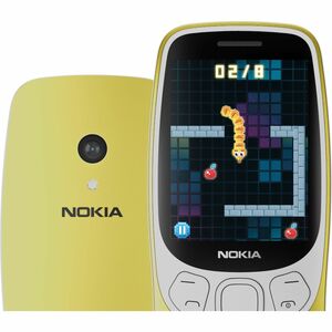 Nokia 3210 128 MB Feature Phone - 6.1 cm (2.4") TFT QVGA 240 x 320 - Cortex A71 GHz - 64 MB RAM - 4G - Y2K Gold - Bar - UN