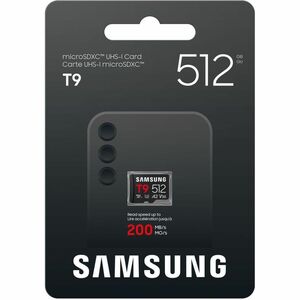 ""Carte microSDXC Samsung MB-MH512T - 512 Go - Classe 10/UHS-I (U3) - V30 - 200 Mo/s en Lecture - 130 Mo/sSpaceen Écriture""