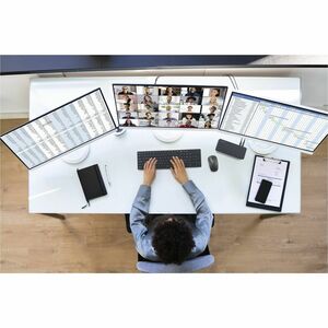 Kensington SD4843P USB 3.2 (Gen. 2) Typ C Docking Station für Notebook, Monitor, Smartphone - Ladefunktion - 135 W - Schwa