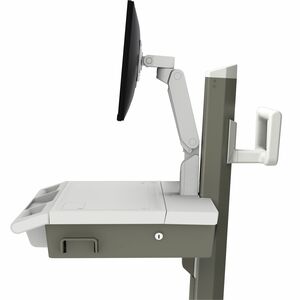 Ergotron Mosaic Medical Cart - TAA Compliant - Push/Pull Handle - 19.50 kg Load Capacity - 4 Casters - 127 mm Caster Size 