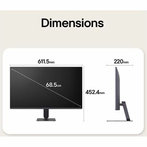 LG 27G411B-B 27 Zoll Klasse Full HD LCD-Monitor - 16:9 Format - 68,6 cm (27 Zoll) Viewable - IPS-Technologie (In-Plane-Swi