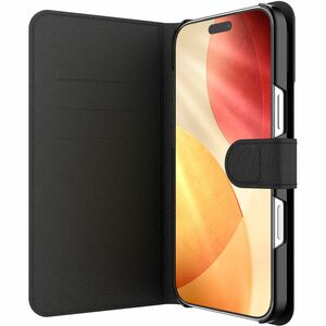 ifrogz Defence Tasche (Folie) Apple iPhone 17 Pro Max Smartphone - Schwarz - PU-Leder, Polycarbonat Körper