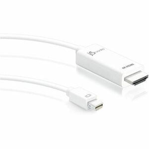 j5create JDC159 1.80 m DisplayPort/HDMI A/V Cable - Cable for Audio/Video Device, MAC, TV, Projector - First End: 1x Mini 