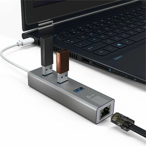 j5create JCH474 USB Hub - USB Type C - 640 MB/s - Desktop, Notebook, Keyboard, Mouse, Camera, Smartphone, Flash Drive - Po