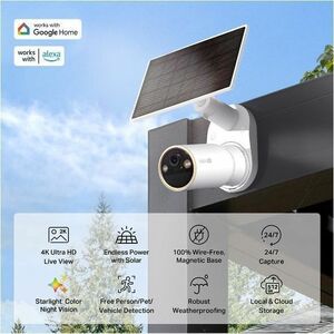 Tapo C460 8 Megapixel Indoor/Outdoor 4K Network Camera - Colour - 2 - 14.94 m Infrared/Color Night Vision - H.265, H.264 -