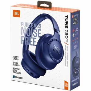 JBL Tune 780NC Wired/Wireless Over-the-ear, On-ear, Over-the-head Stereo Headset - Blue - Binaural - Ear-cup - Bluetooth -
