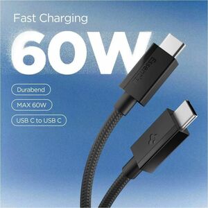 Spigen 1.50 m USB-C Data Transfer Cable - Cable for USB Device, Smartphone, Tablet, Notebook - First End: 1 x USB Type C -