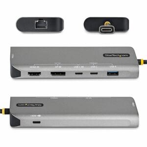 StarTech.com 7 Port(s) USB 3.2 (Gen 1) Type C Docking Station for Notebook, Workstation, Mobile Workstation, MacBook - Cha