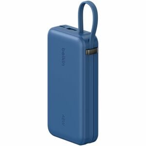 Belkin UltraCharge Power Bank - Blue - For iPhone, iPad Air, iPad mini, iPad Pro - 10000 mAh - 45 W - USB Type-C Connector