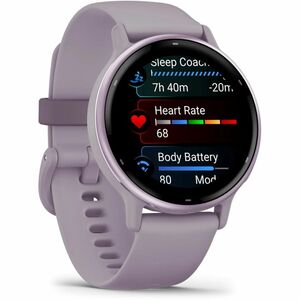 Garmin vívoactive 5 Smart Watch - Orchid Case Color - Orchid Band Color - Aluminium, Anodized Aluminium Case Material - Si