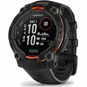 Garmin Instinct 3 Smart Watch - Black, Twilight Body Color - Black, Twilight Band Color - Aluminium Body Material - Fiber 
