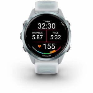 Garmin Forerunner 570 Smart Watch - 42 mm Case Height - Cloud, Blue Body Color - Aluminium Body Material - Speaker, Phone,