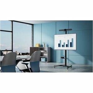Manhattan Trolley Mount Stand for TV & Monitors (crank handle height adjust), For screens: 37" to 65" , VESA compatibility